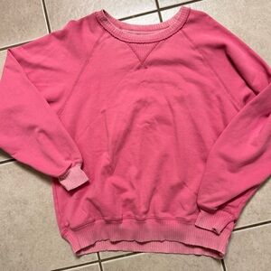 American Eagle Outfitters Fuchsia Crew Neck Sweater